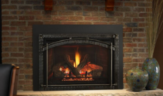 Escape Gas Fireplace Insert by Heat & Glo in Masonry Fireplace