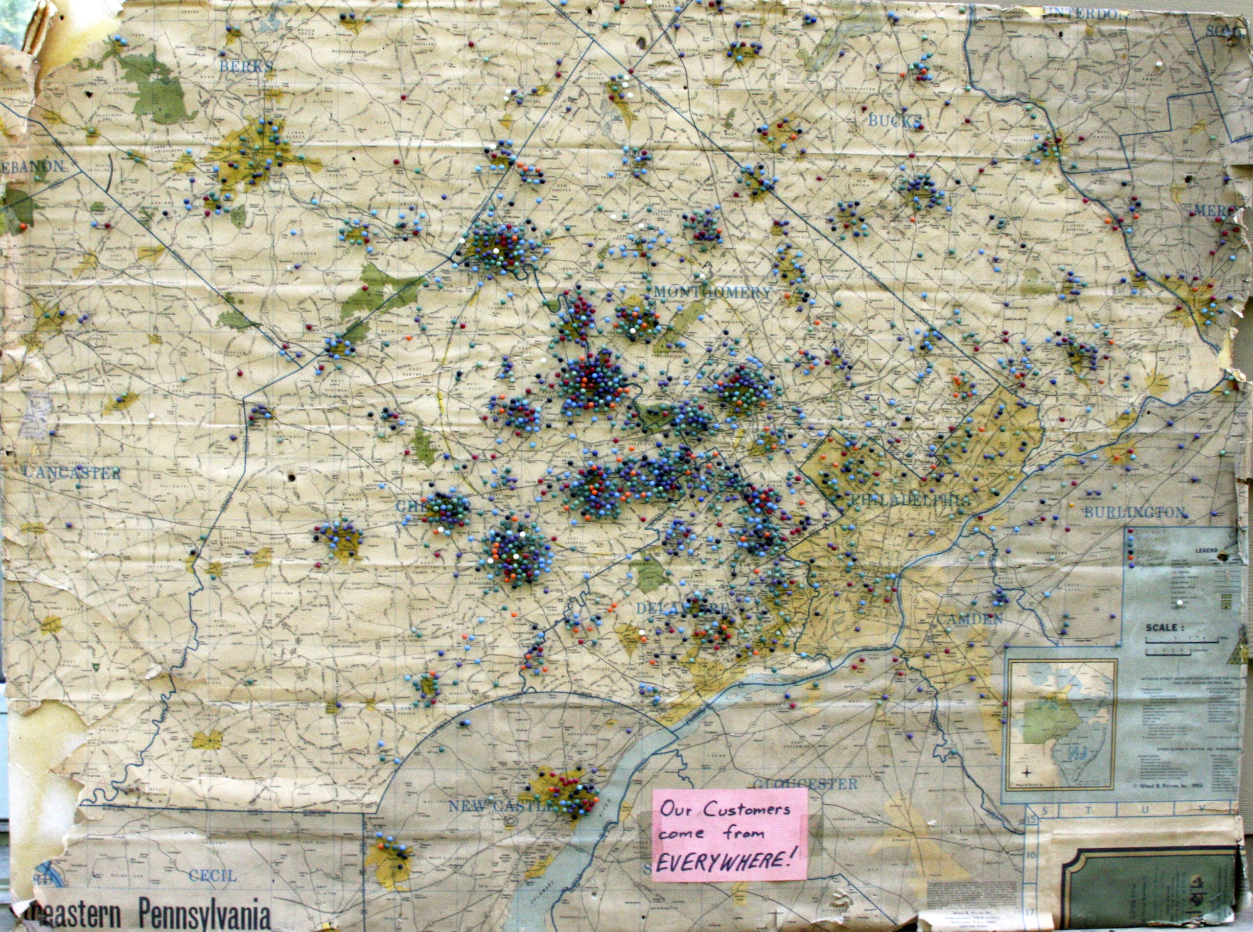 map of the stove shop service area radius