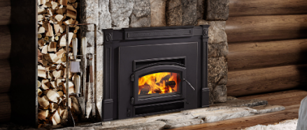 Wood Fireplace Inserts Wood Cabin Quadra-Fire Expedition-II