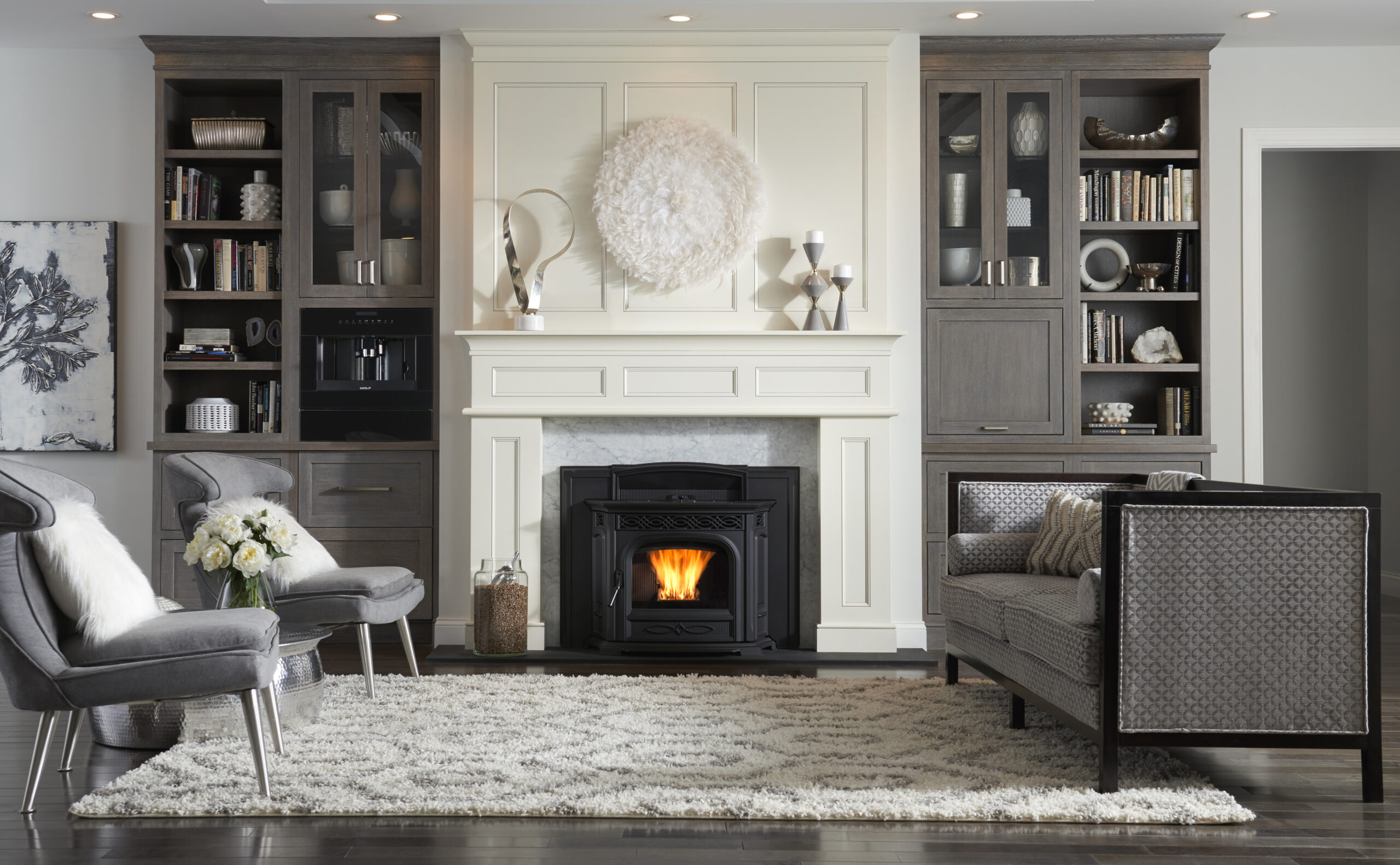 pellet stove fireplace insert