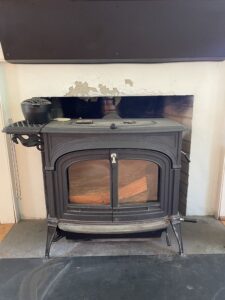 one of the three important images we need to give you an estimate, the first is an up close image of the fireplace or stove location