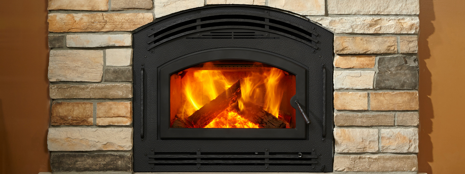 zero-clearance wood fireplace installation