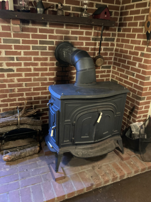basement wood stove example
