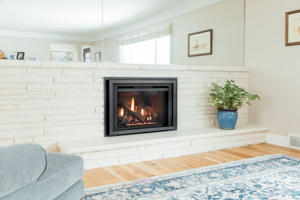 fireplace insert after