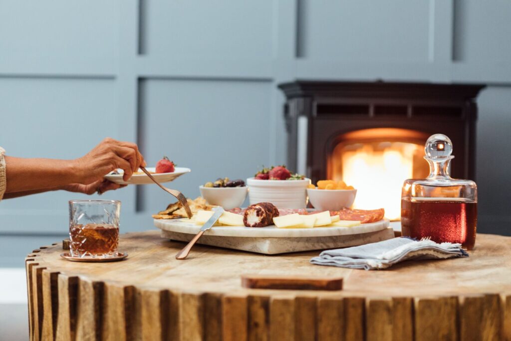 pellet stove dinner