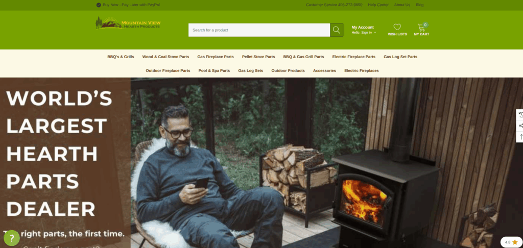mountain view hearth website