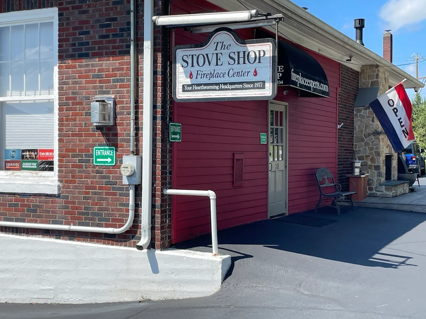 the stove shop storefront