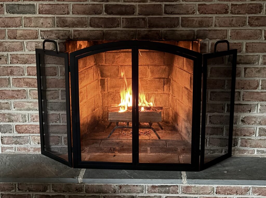fireplace smoke open hearth