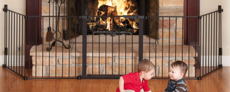 babyproof fireplace gate