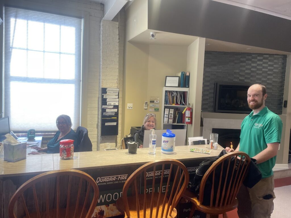 the stove shop front office service