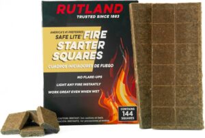 rutland firestarters for wood fires easy heat