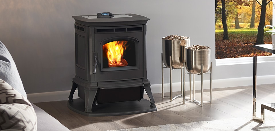 harman absolute 43 pellet stove black cast iron