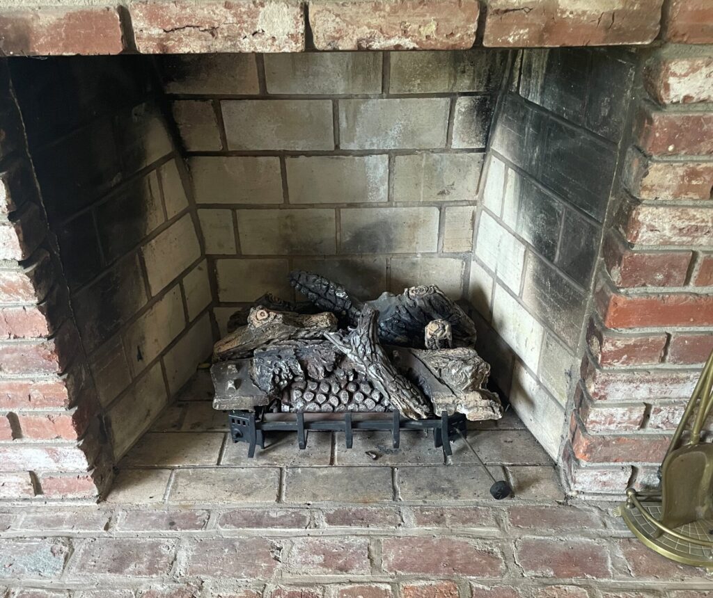 vented gas log set example
