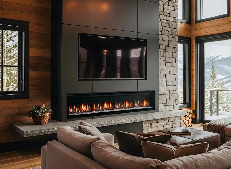 Simplifire Allusion Edge 100 electric fireplace