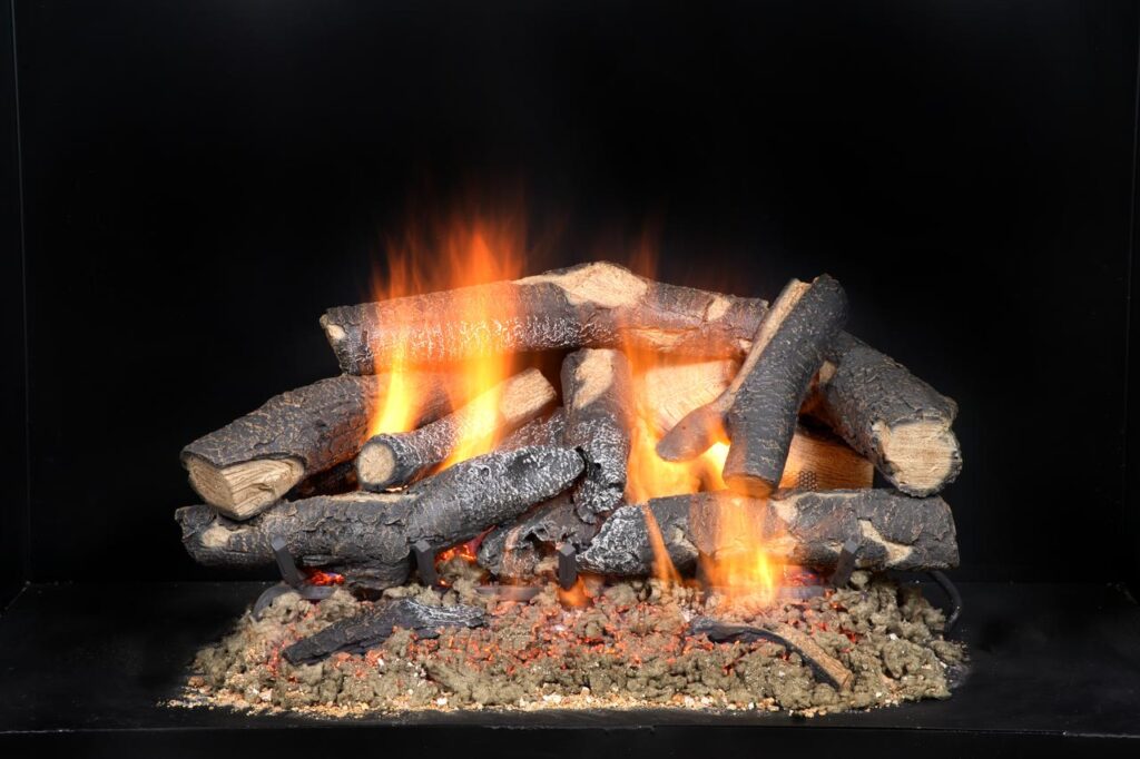 Heatilator Supreme Oak See-Thru Burner - 24" gas logs