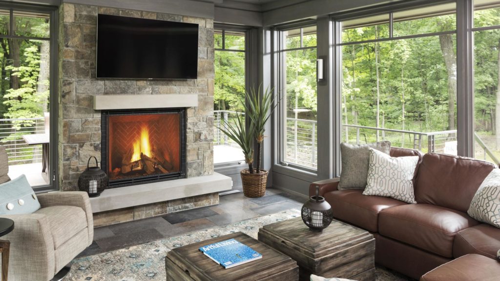 Heat & Glo True 36 gas fireplace