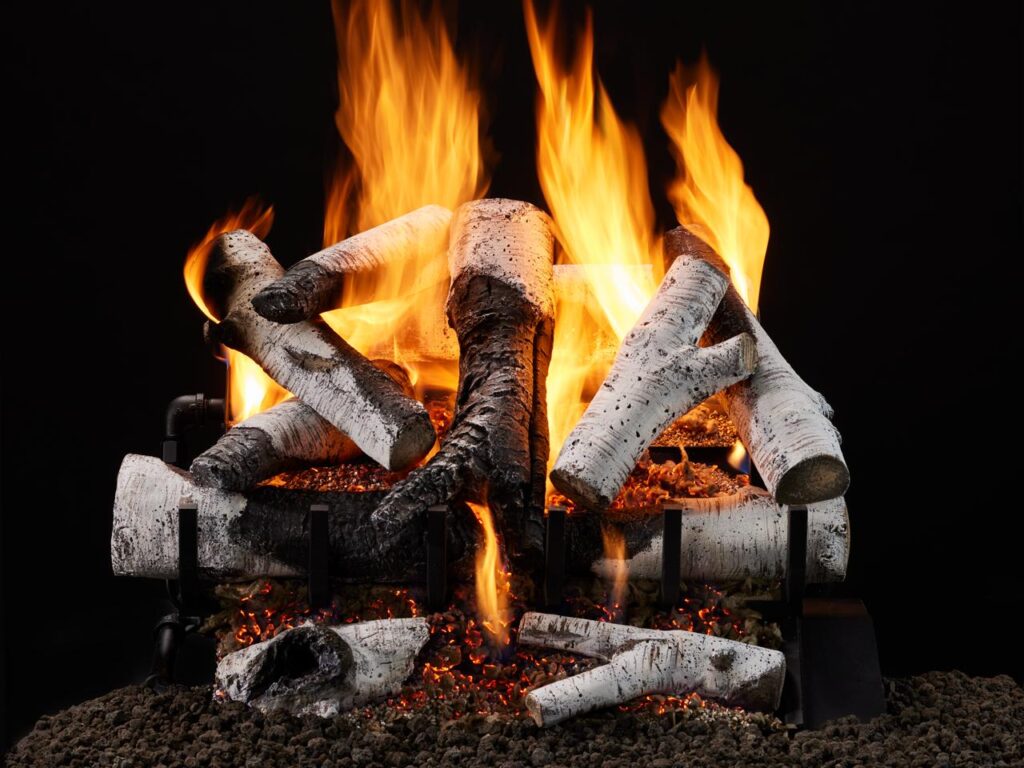 Heatilator 3-Tier Stadium Vented Burner - 30" gas logs