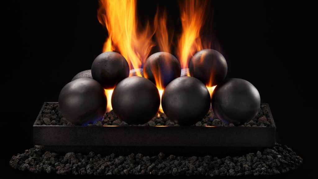 Heatilator Contemporary Vented Burner - 24" gas logs