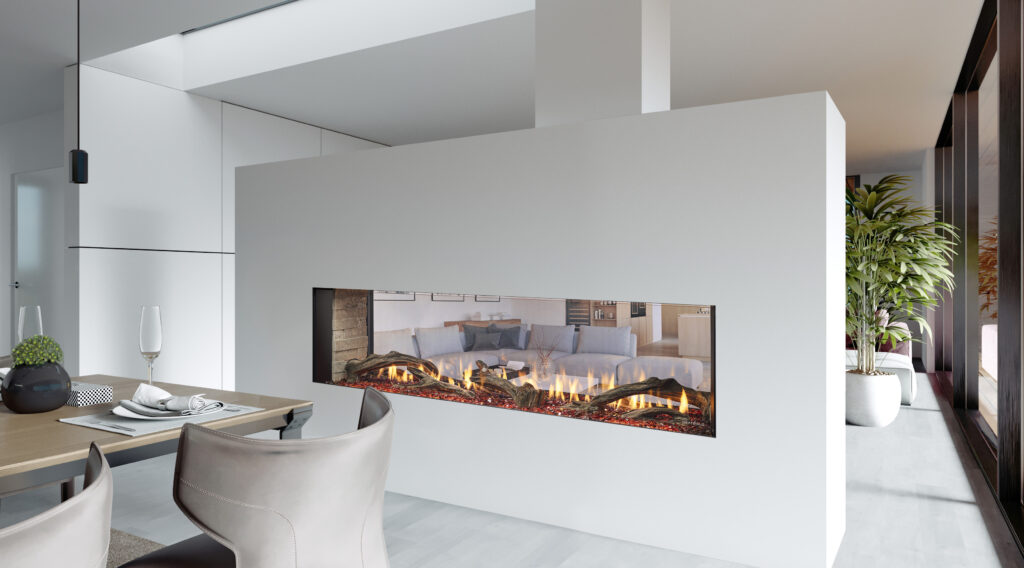 Heat & Glo Primo II 48 See-Through Fireplace gas see-through fireplace