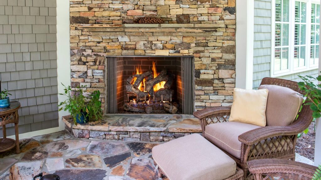 Hearth & Home Technologies Cottagewood 36 wood outdoor fireplace