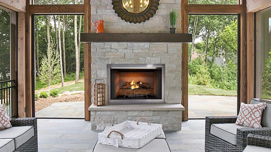 Outdoor Lifestyles Vesper 36 Outdoor Gas Fireplace gas outdoor fireplace