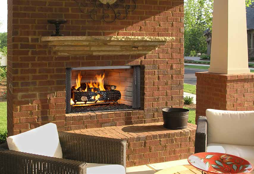 Hearth & Home Technologies Villawood 36 wood outdoor fireplace