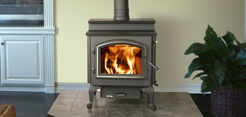 Quadrafire 4300 Step Top Wood Stove wood stove