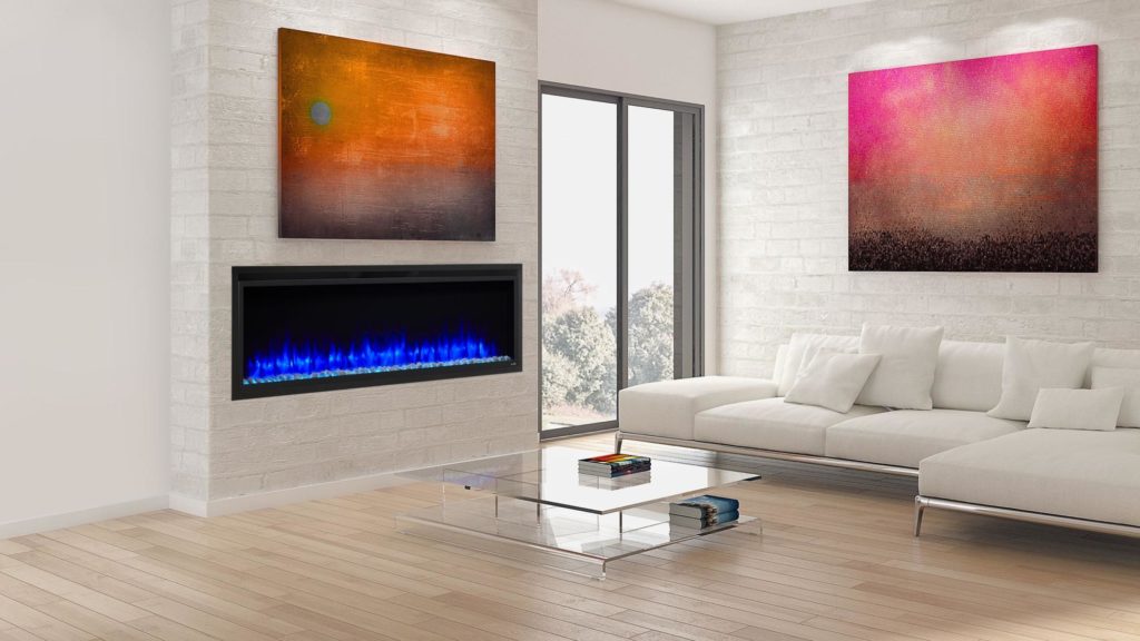 Simplifire Allusion Platinum 72 electric fireplace